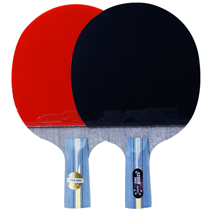 红双喜乒乓球拍4四星级狂飚4002c4006c碳素底板直板横板成品拍