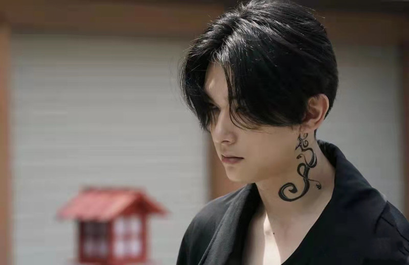 东京复仇者重生之道动漫cos佐野万次郎mikey龙宫寺坚罪罚字纹身贴