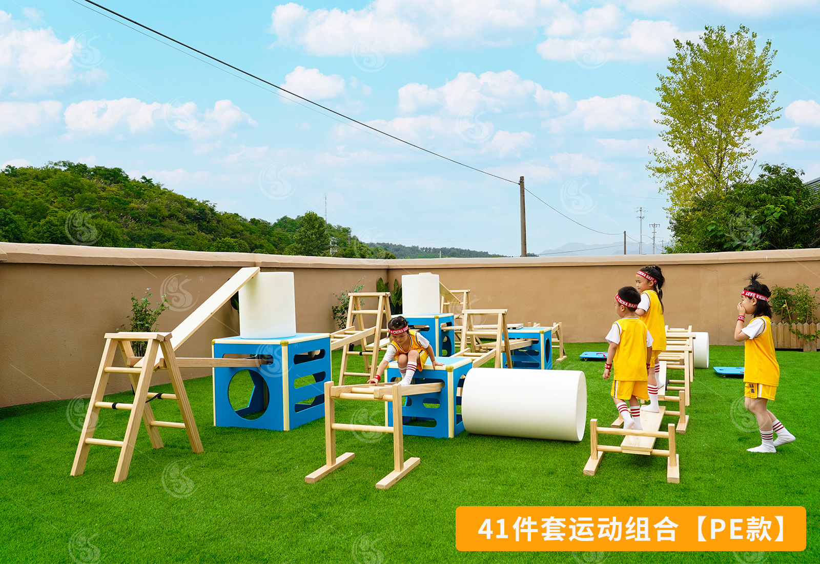 安吉游戏运动组合41件pe攀爬箱运动组合厂家直销现货-阿里巴巴
