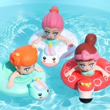 宝宝戏水儿童洗澡玩具婴儿浴缸玩水游泳冲凉套装泳圈女孩漂浮