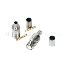 全铜镀镍 MINI UHF-K3 迷你UHF公接RG58 50-3 压接式射频同轴线缆