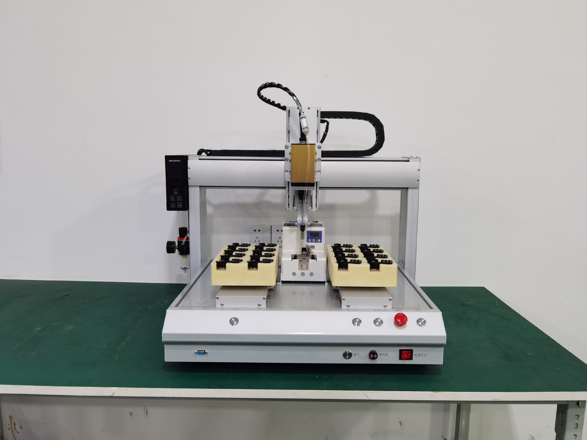 全自动螺纹点胶机双头螺丝螺杆堵头涂胶机小型防松预涂胶灌胶机