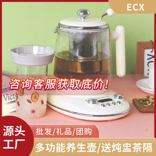 ECX养生壶家用小型多功能办公室烧水壶全自动玻璃炖煮一体花茶壶