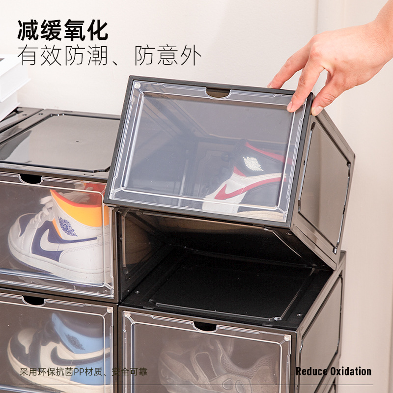 Acrylic Sneakers Transparent Shoe Box Storage Box Plastic Basketball Shoes Cabinet Sneakers Collection Box Display Cabinet Shoe Loading Artifact