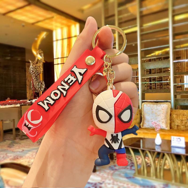 Cross-Border Venom Doll Keychain Marvel Cartoon Spider-Man Car Key Chain Backpack Pendant Stall Small Goods