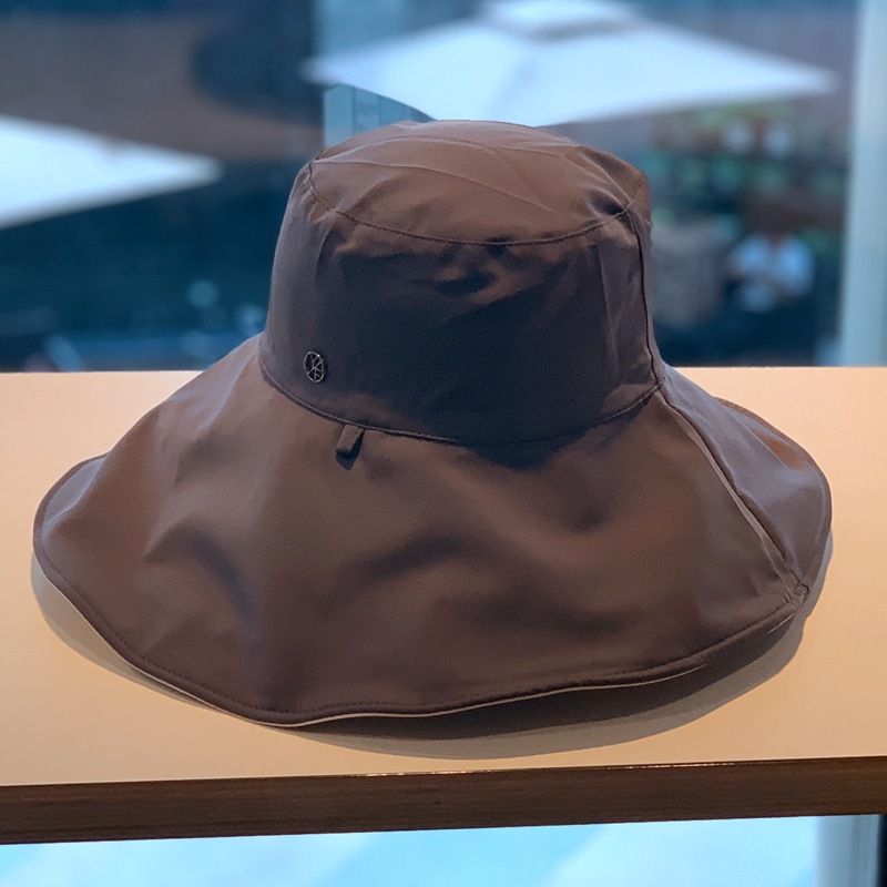 日本uv大檐防晒帽子女夏出游遮脸太阳帽防紫外线遮阳双面渔夫帽秋