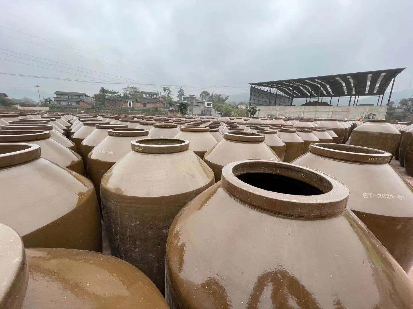 2000斤酒坛土陶酒坛无釉酒坛  储存酒 泡菜坛发酵坛发酵缸厂家