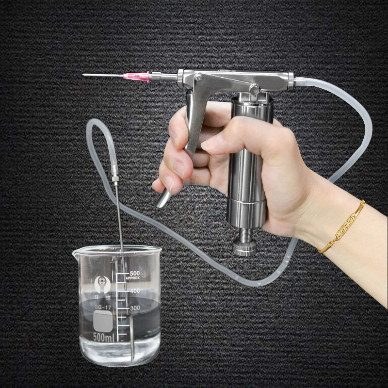 鸡鸭鹅鱼泥鳅用金属疫苗可调连续注射器0-2毫升针筒注射枪-阿里巴巴