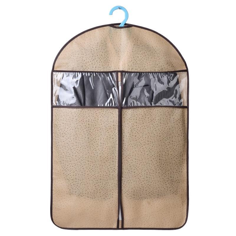 Coat Dust Cover Knurling Non-Woven Fabric Clothes Dust Cover Viewing Window Suit Cover Thickened Storage Garment Suit Bag