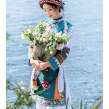 云南新款大理少数民族服装白族服装舞台套装女旅拍摄影金花舞蹈服