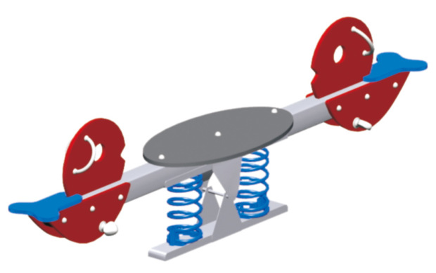 儿童户外弹簧摇马梅花桩座椅公园小区幼儿园玩具弹簧摇摇乐跷跷板