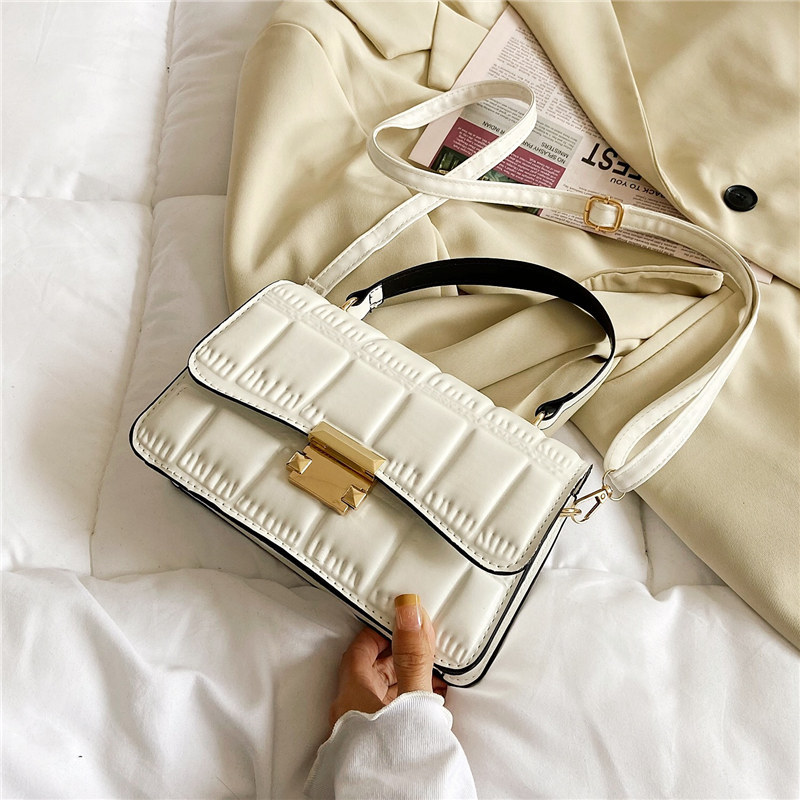 Women's Bag 2021 Spring and Summer New Korean Style Fashionable Stone Pattern Handbag Small Square Bag Shoulder Crossbody Bag