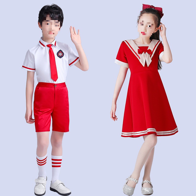 六一儿童演出服女童礼服舞蹈裙小学生大合唱男童诗歌