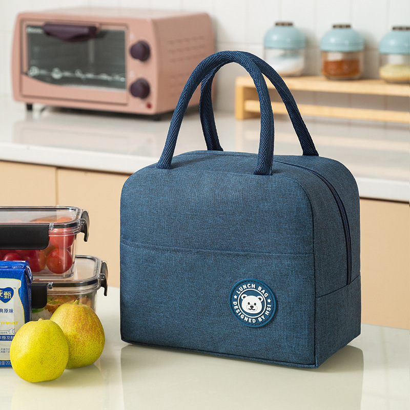  Lunch Box Bag Portable Belt Rice Bag Lunch Box Handbag Lunch Student Lunch Bag Lunch Box Bag Insulation Food Bag