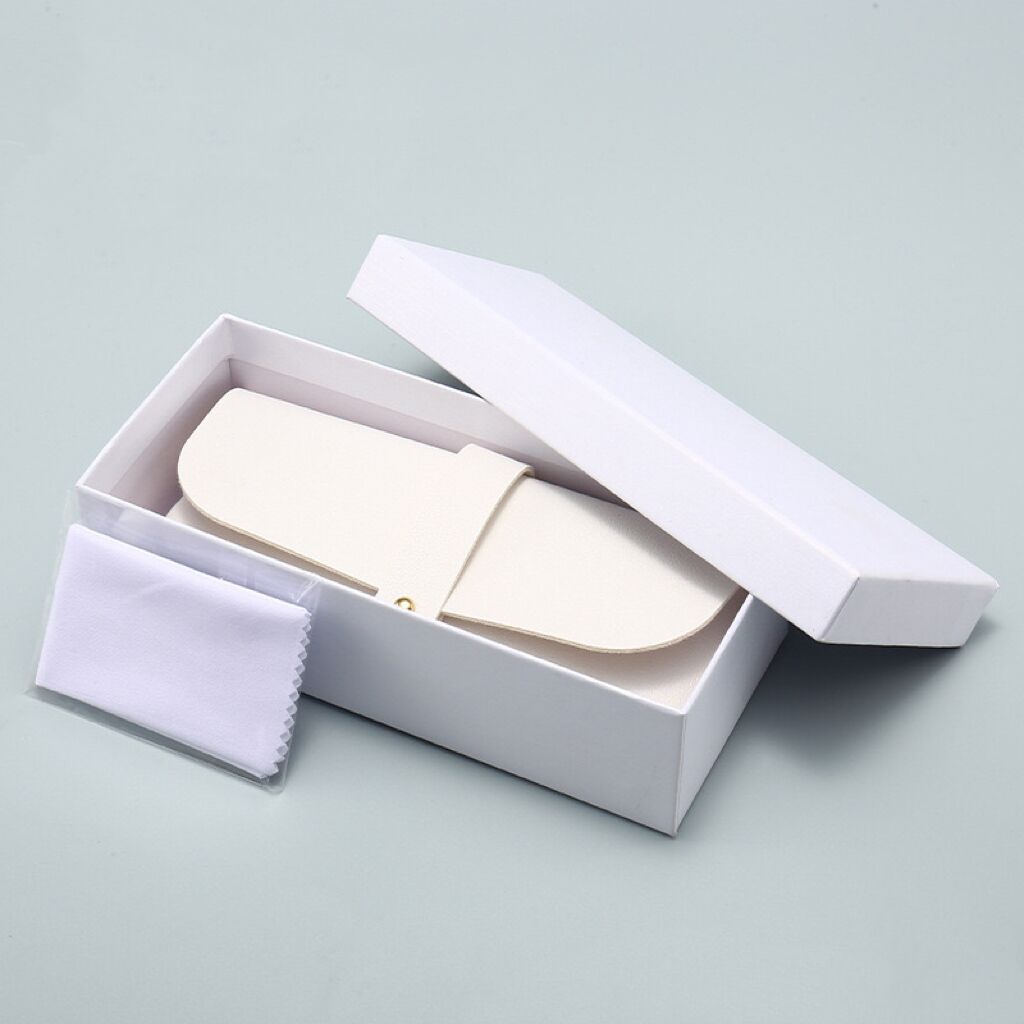 批发新款高端太阳眼镜盒套装pu软包皮盒镜袋镜布外盒墨镜盒子套装-阿