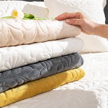 沙发垫现代牛奶绒防滑垫简约四季通用皮防滑高档加厚毛绒套罩巾
