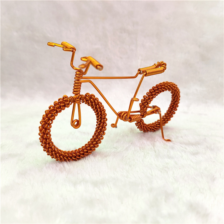 【花轮单车 】创意手工自行车 旅游工艺品 北京纪念品 彩色铝线