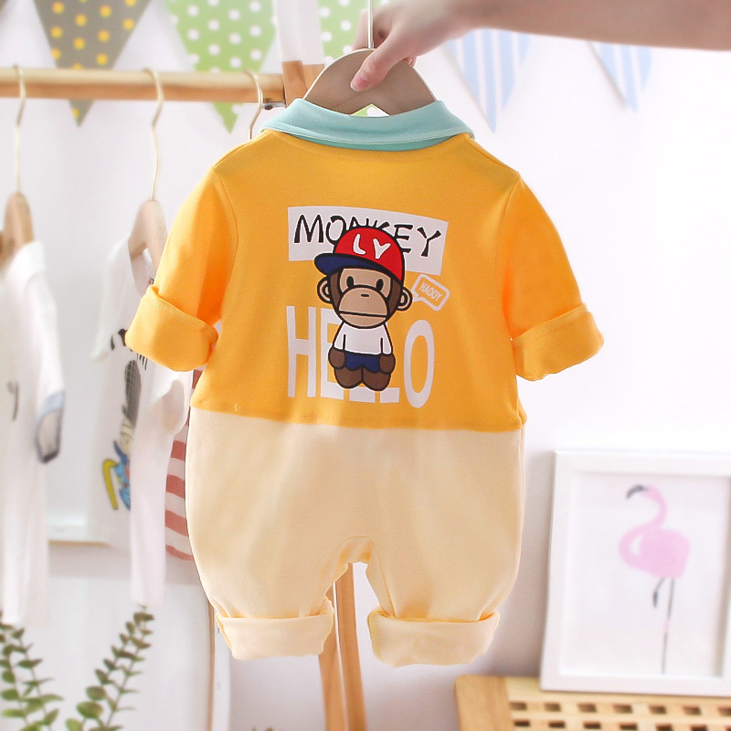 婴儿衣服 新生儿连体衣宝宝衣服批发 湖州织里小左小右 哈衣夏季