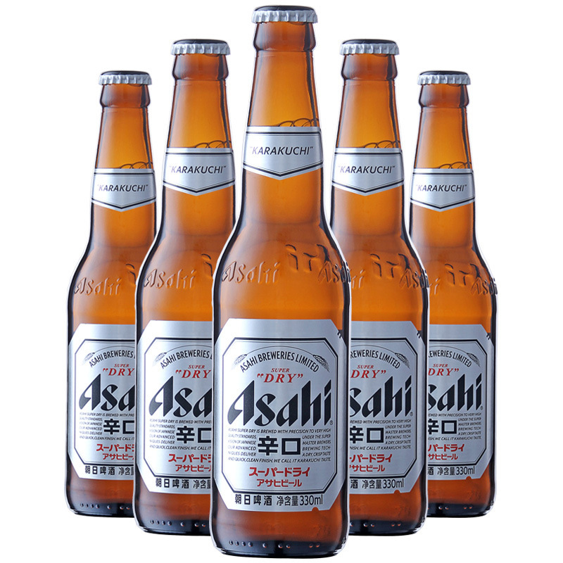 朝日啤酒(辛口)/小麦超爽啤酒小瓶装 330ml*24瓶 整箱 批发