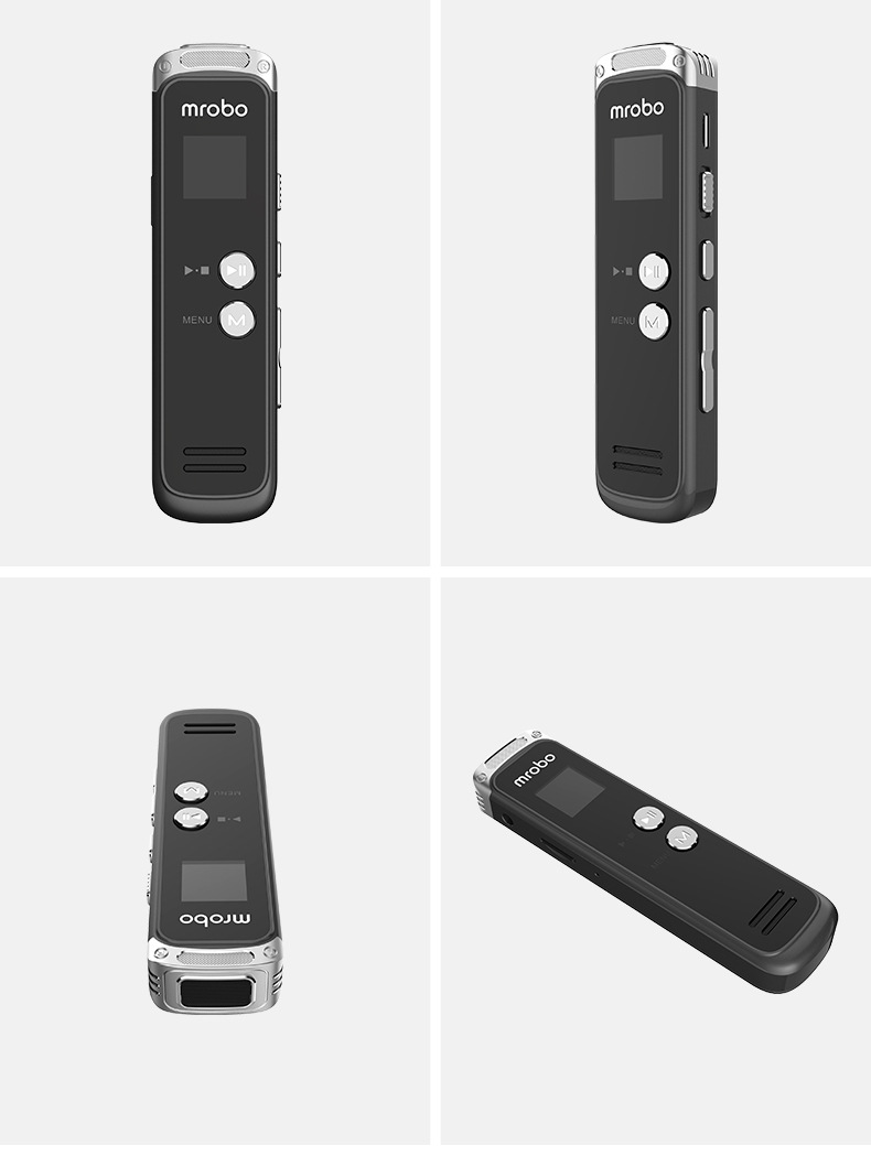 mrobo录音笔高清降噪长时待机录音笔学习会议记录64g大容量