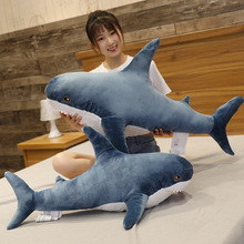 大鲨鱼毛绒玩具抱枕可爱女生抱枕睡觉夹腿布娃娃公仔玩偶礼物