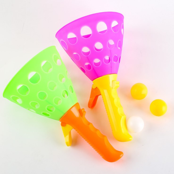 儿童对接发射球抛接球乒乓弹弹球拍幼儿园户外亲子游戏玩具接球器