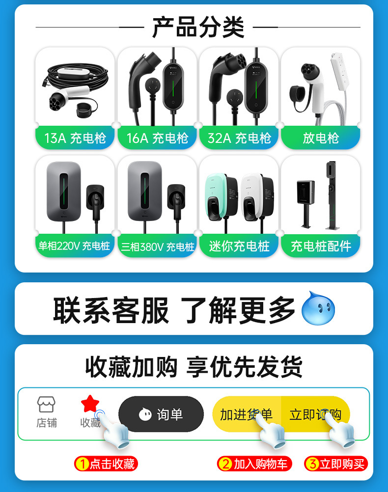 Bull household charging pile column new energy electric car bracket universal Tesla charging station outdoor pole