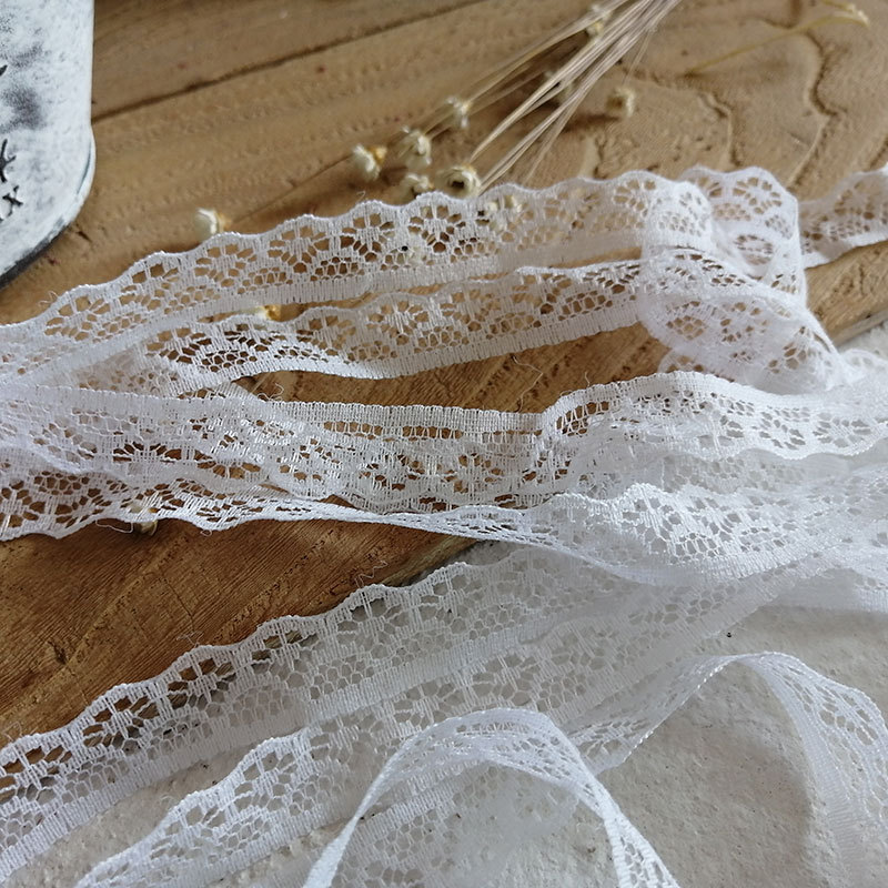5米白色镂空蕾丝丝带洛丽塔手工diy材料细带子娃衣辅料装饰花边带
