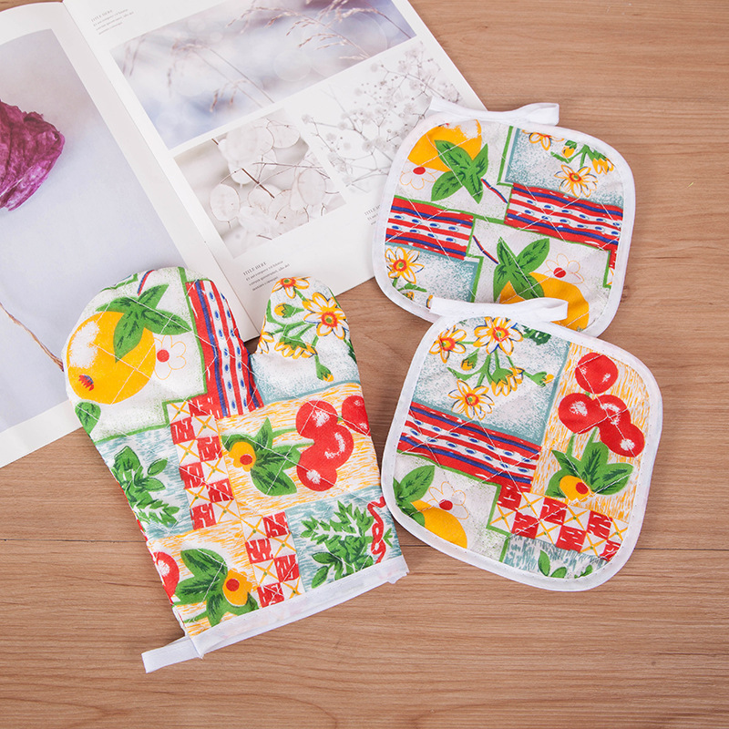 厂家直销 烤箱手套 微波炉手套 隔热手套 防烫手套(白棉)-阿里巴巴