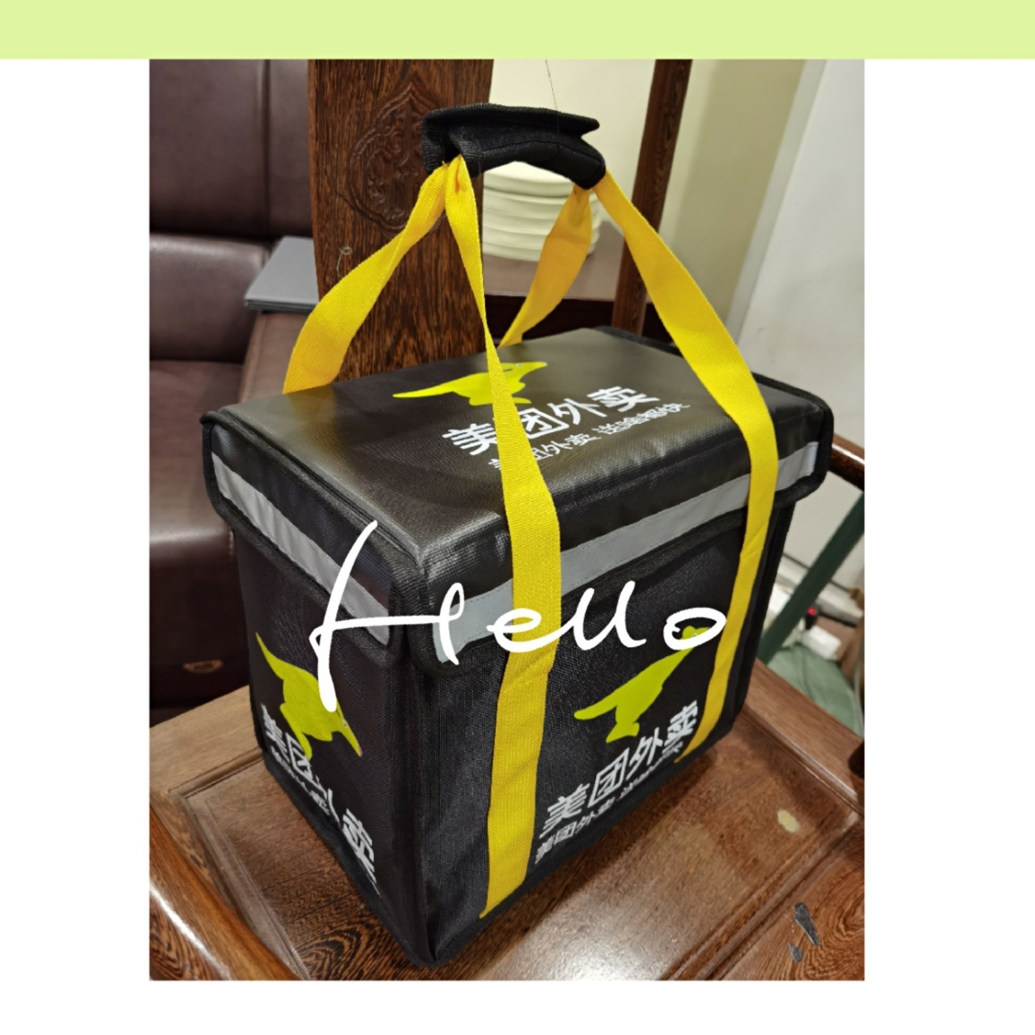 美团外卖箱保温箱美团专送餐箱硬盖板防水加厚骑手小号小型餐箱