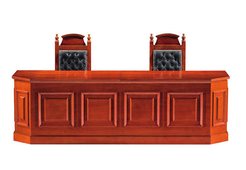 法官桌陪审台审判桌青少年仲裁桌法院学校模拟法庭家具诉讼书记桌