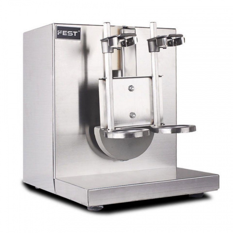 不锈钢摇摇杯奶茶摇摇机不锈钢双头珍珠奶茶摇摆机摇杯机摇匀机雪