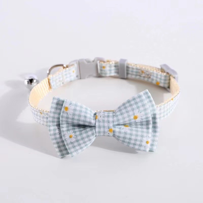 Cute Cat Collar Cat Neck Accessories Bell Dog Scarf Decoration Small Cat Neck Strap Necklace Collar Supplies