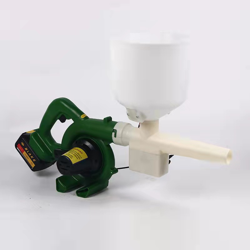 手提式空气电动喷粉机养殖场鸡舍石灰喷粉器锂电池电动猪场消毒机