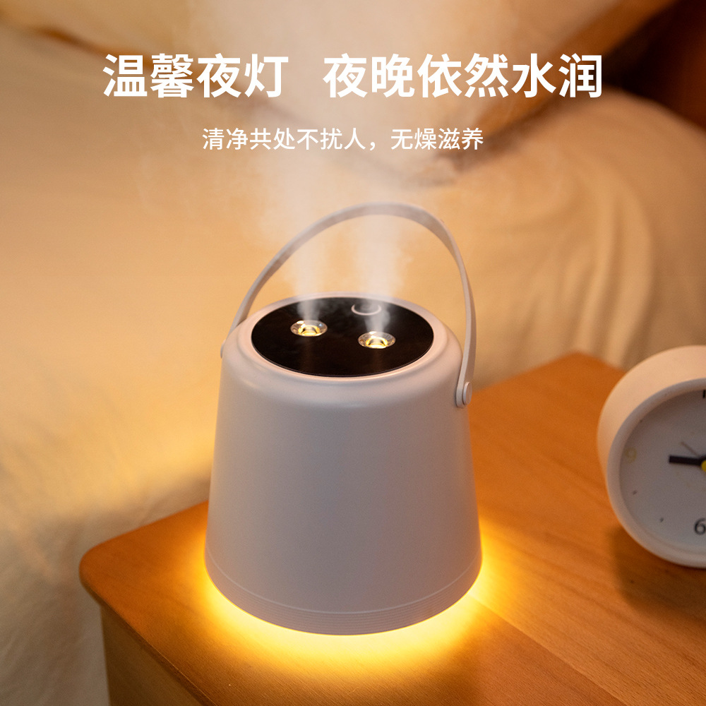 Customized Heavy Fog Small Night Lamp Humidifier Office Aroma Diffuser USB Wireless Small Domestic Humidifier OEM