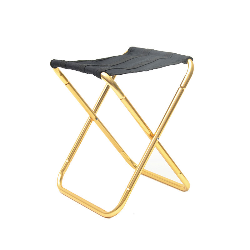 Outdoor Fishing Folding Stool Chair Portable Camp Chair Bench Aluminum Alloy Fishing Folding Backrest Chair Factory Wholesale