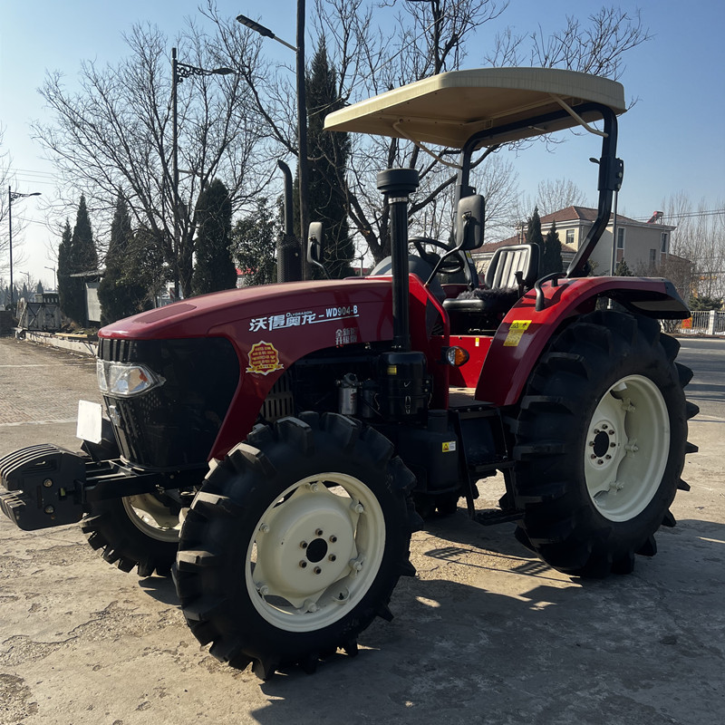气死牛中型水旱地两用沃得704大型拖拉机 水田804四驱拖拉机