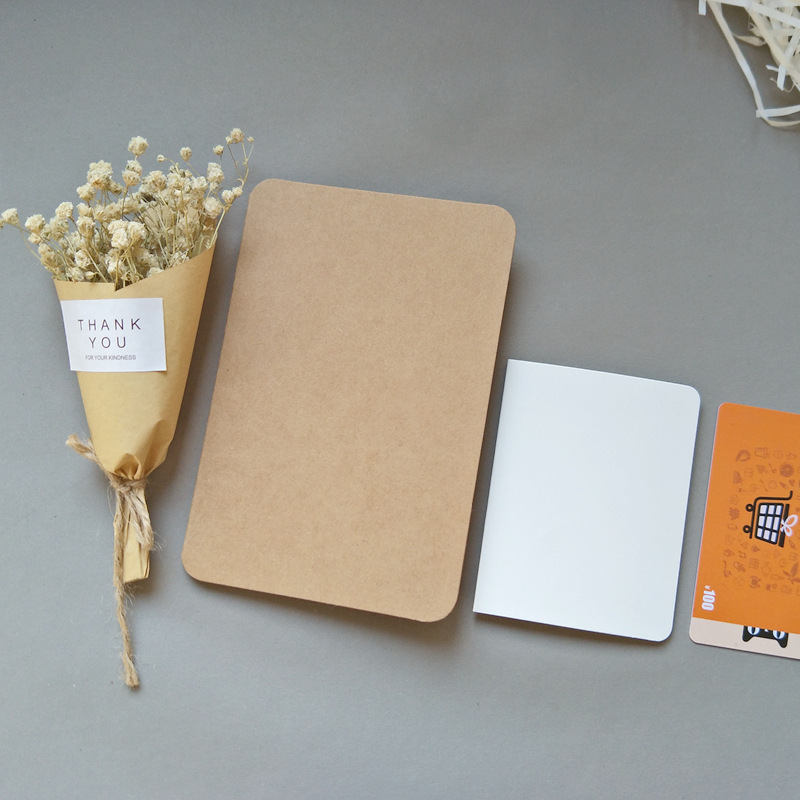 纯色空白卡片 贺卡 信封 diy手工卡片