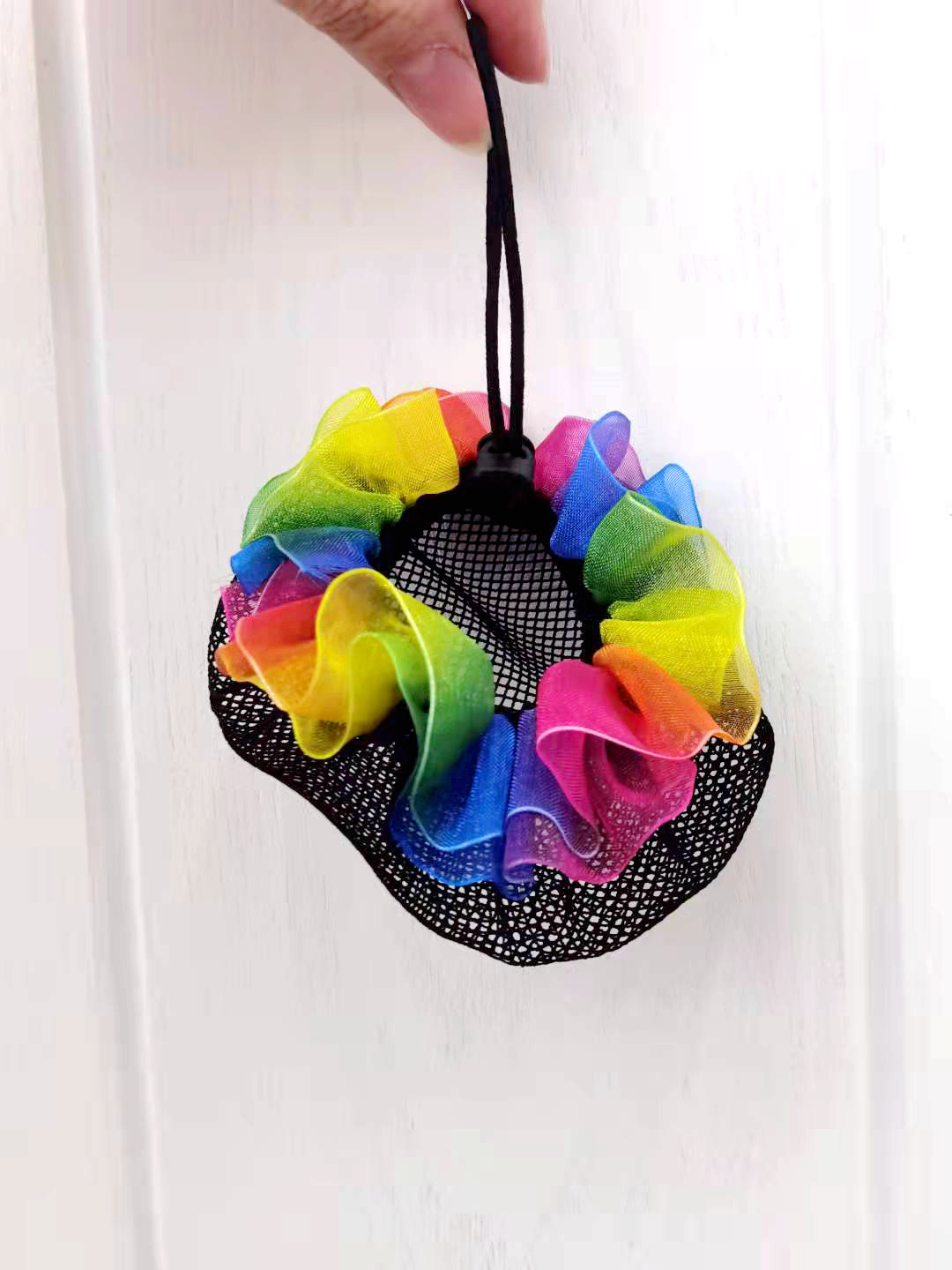 芭蕾拉丁跳舞发网女舞蹈考级头发网兜头花儿童丸子头盘发神器头饰