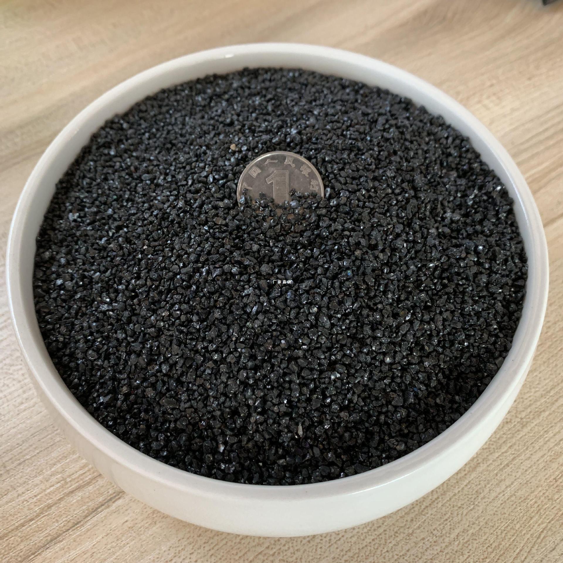 黑金沙铺面多肉植物水族鱼缸造景装饰生石花石英沙滤料黑金砂底砂