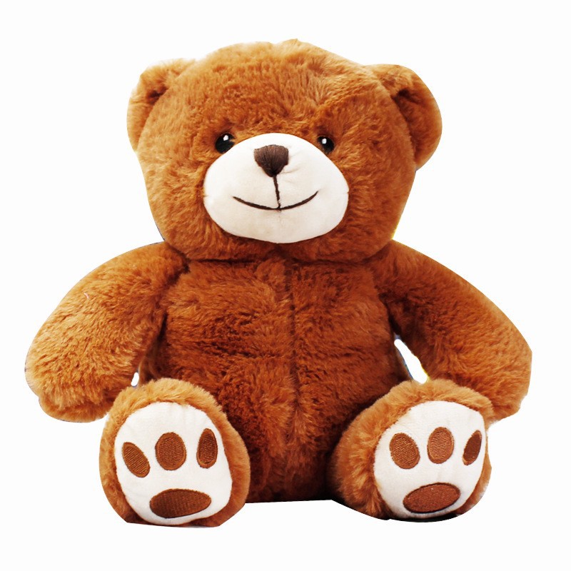 卡通微笑脚丫小熊毛绒玩具公仔可爱圣诞抱抱熊玩偶送女生生日礼物