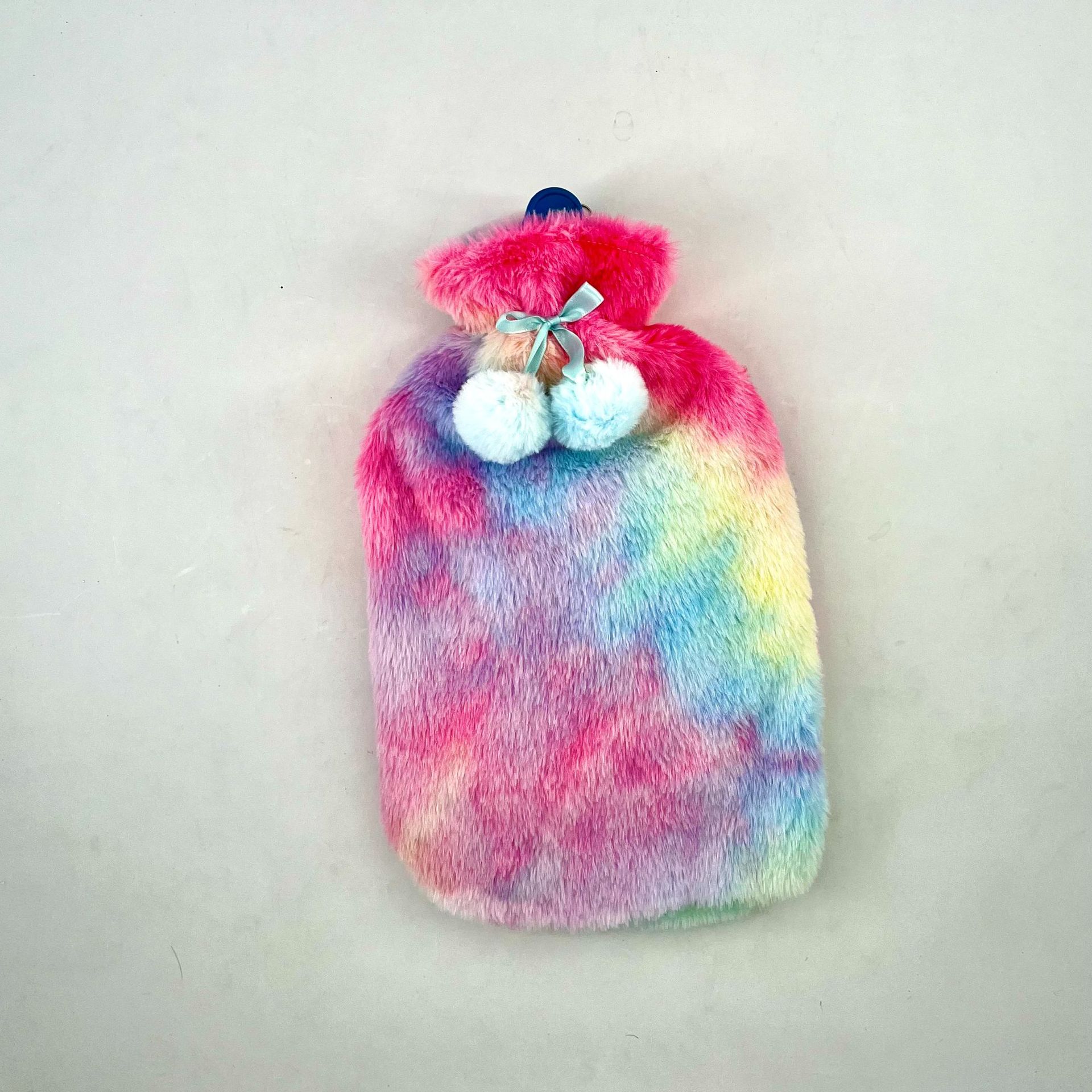 Exclusive for Cross-Border New Korean Ins Tie-Dye Natural Rubber Hot Water Injection Bag Warm Color Soft Hand Warmer