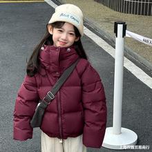 韩国童装儿童羽绒衣亲子装面包服女童男童宝宝短款加厚白鸭绒冬装