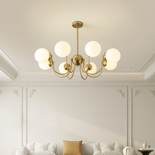 法式客厅吊灯中古包豪斯魔豆主灯现代简约北欧创意餐厅led卧室灯