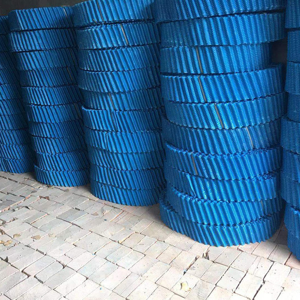 定制pvc冷却塔s波填料六角斜管蜂窝收水器填料工业凉水塔圆形填料