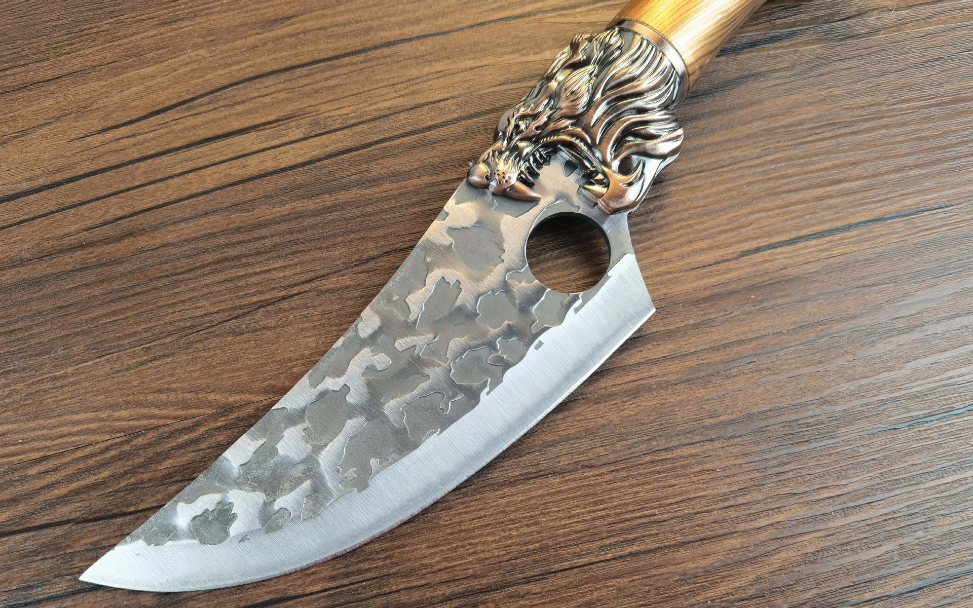 阳江刀具锻打户外狼头屠宰刀分割刀剔骨刀屠夫专用刀多用刀割肉刀