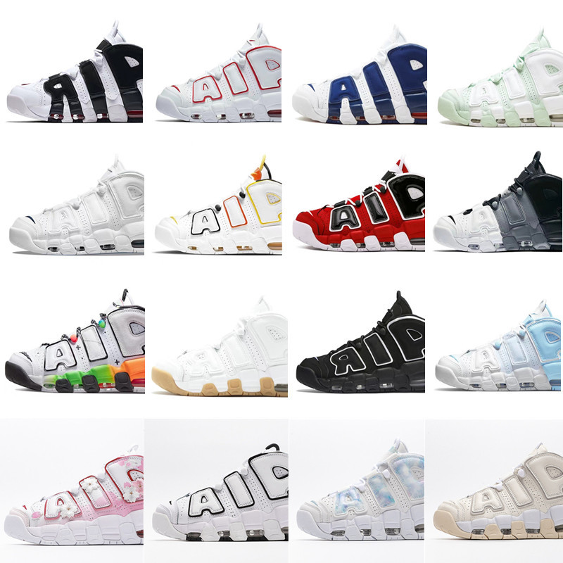 莆田鞋皮蓬大air气垫运动鞋外星人男鞋樱花粉女鞋黑白熊猫公牛红