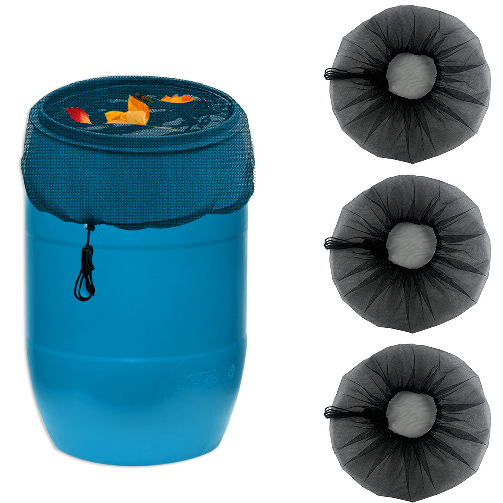 雨水桶网罩防虫网罩 水箱保护罩 rainwater collector net cover
