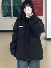 立领棉服女潮ins学生面包服2023冬季新款韩版羽绒棉衣学院风外套