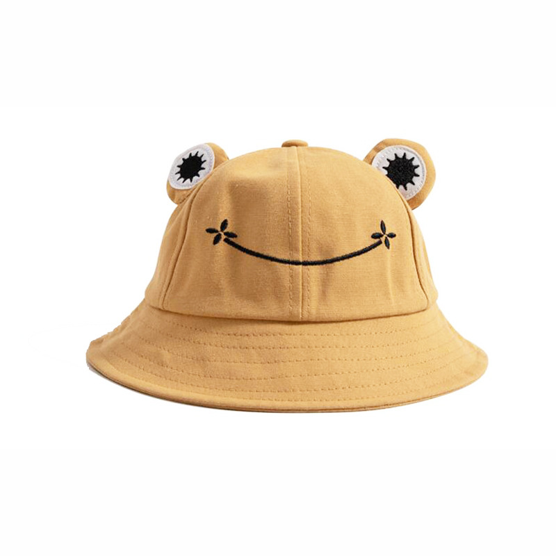 Spring and Summer New Parent-Child Cute Frog Bucket Hat Korean Fashion Children Bucket Hat Women's Fashion Sun Protection Sun Hat